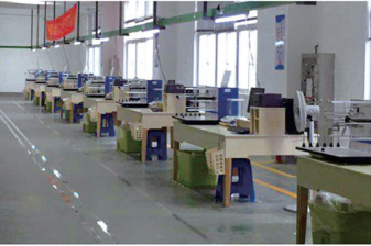 Fibre products' testing line